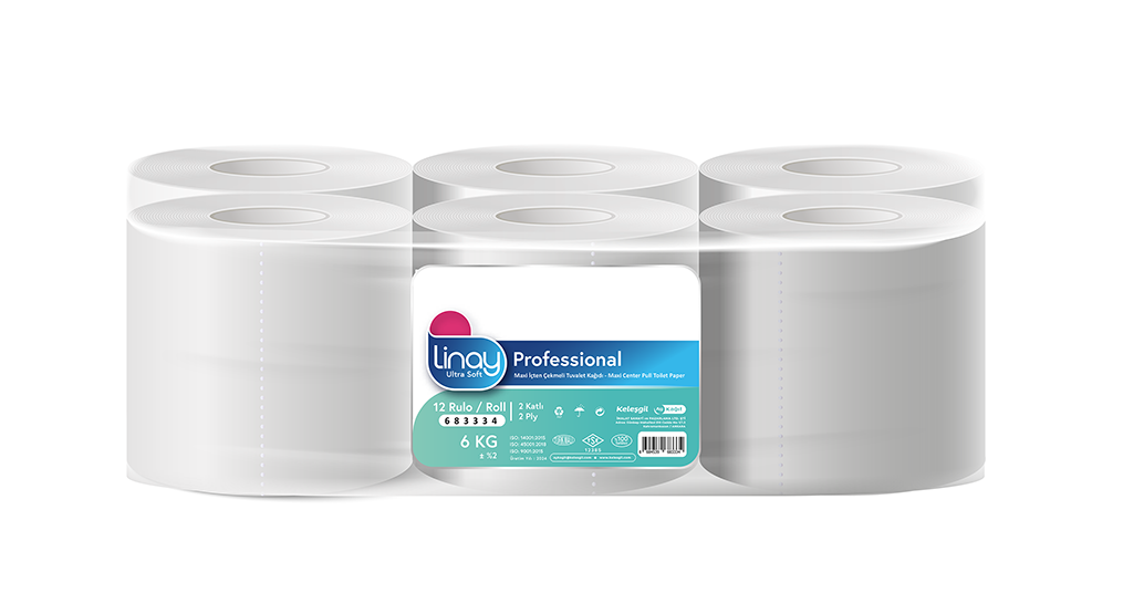 Linay Maxi İçten Çekmeli Tuvalet Kağıdı 6 Kg